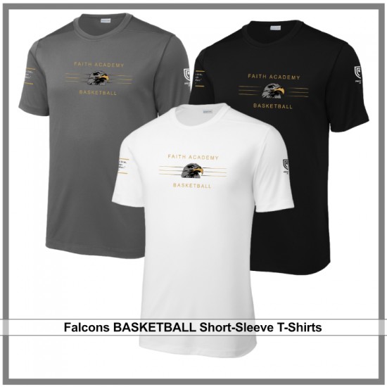 Falcons Basketball Stripes Posi-UV® Pro T-Shirts - 3 Styles