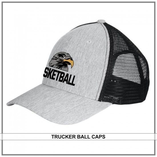 Falcons Basketball Embroidered Trucker Ball Cap