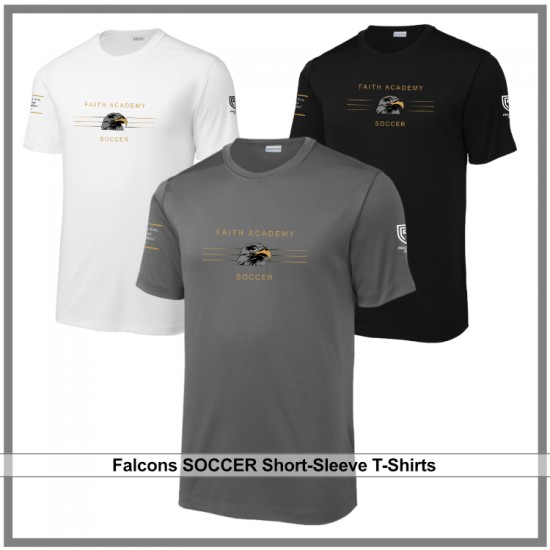 Falcons Soccer Stripes Posi-UV® Pro T-Shirts - 3 Styles