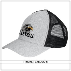 Falcons Volleyball Embroidered Trucker Ball Cap Falcons Volleyball Embroidered Trucker Ball Cap