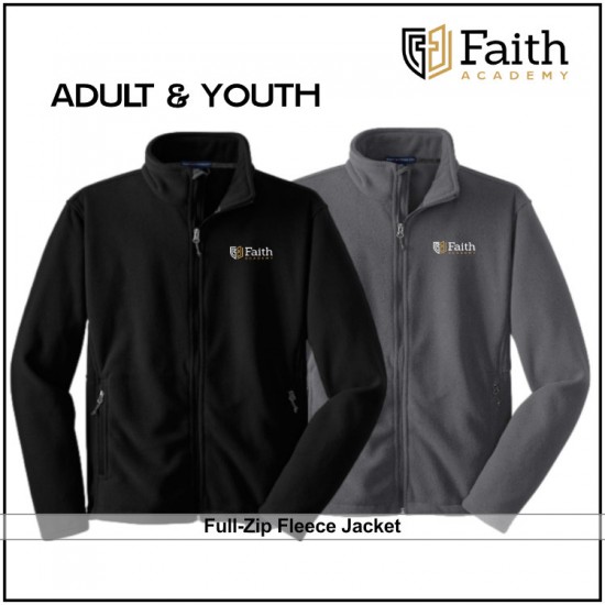 FA Fleece Embroidered Logo Full Zip Jacket