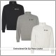 Adult Quarter-Zip Fleece Jacket Pullover with Embroidered Logo